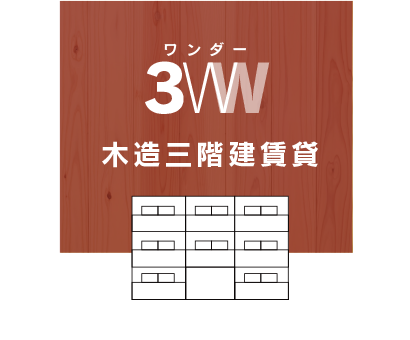 3WW（ワンダー）木造三階建賃貸